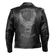 Milwaukee Leather Men's Live to Ride Classic Premium Leather CE Armored Motorcycle Jacket - Side Lace - LKM1706