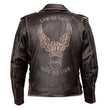 Milwaukee Leather Men's Live to Ride Classic Premium Leather CE Armored Motorcycle Jacket - Side Lace - LKM1707