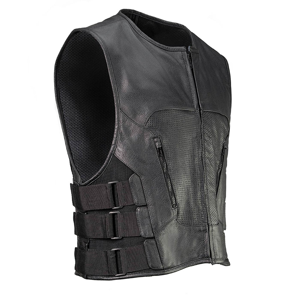 Milwaukee Leather LKM3786 Men's Swat Style Black Leather