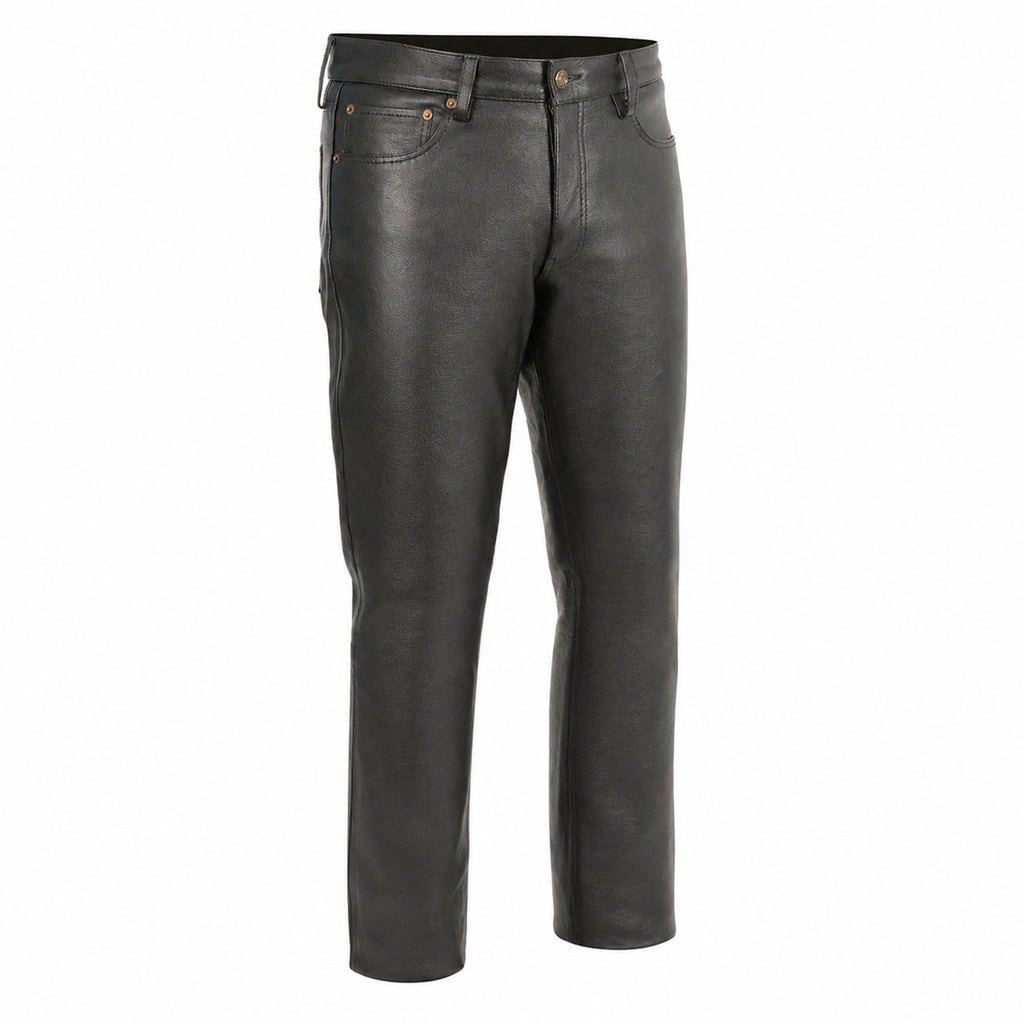 Milwaukee Leather LKM5718 Men's Classic Black Loose Fitted