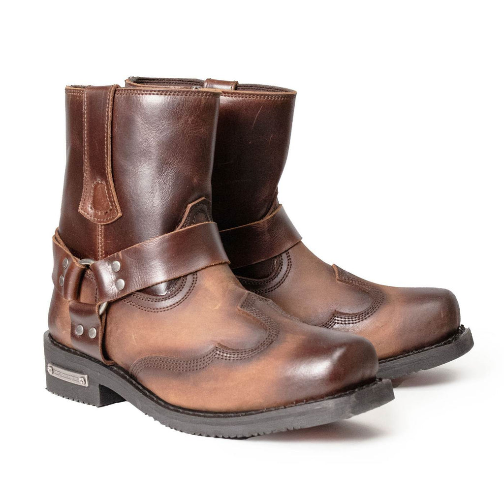 Milwaukee Leather Men's Copper Ridge Brown Suede Motorcycle