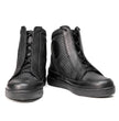 Milwaukee Leather Men's Black Leather Diamond Patterned Reinforced Street Biker Riding Shoes w/ Ankle Support - MBM9104