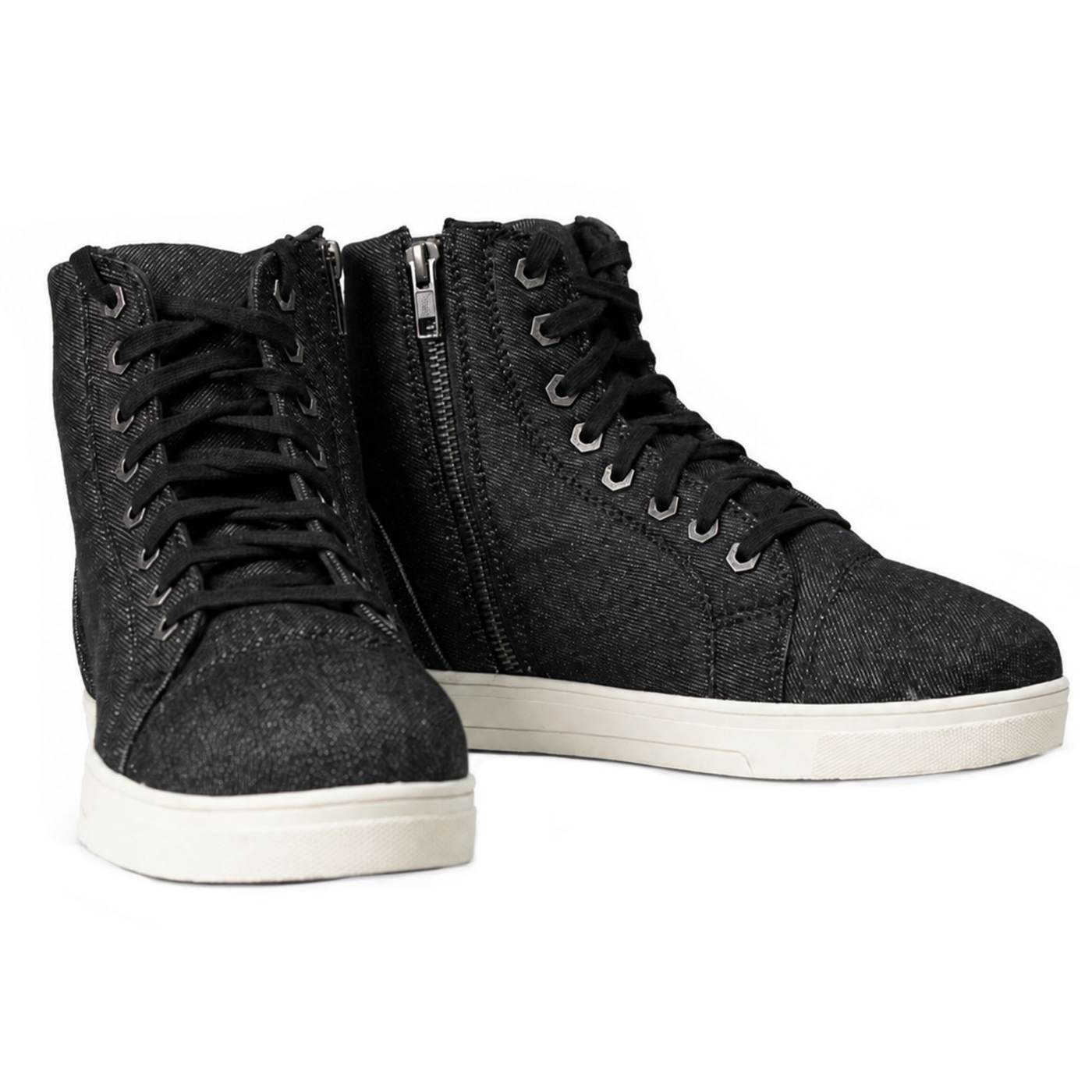 Milwaukee Leather Men's Black Canvas Motorcycle Riding Shoes, MBM9108