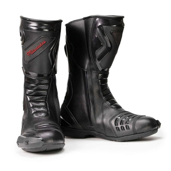 MMCC Men's Type‑R Sport Boots – Black Waterproof Leather w/ Shift