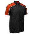Milwaukee Motorcycle Clothing Co. Men's Orange Mechanic Shirt, MDM11603