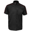MMCC Men's Slipstream Black/Red Mechanic Work Shirt - 100% Cotton w/ Microfiber Panel - MDM11691