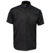 MMCC Men's Slipstream Black/Royal Blue Mechanic Work Shirt - 100% Cotton w/ Microfiber Panel - MDM11692