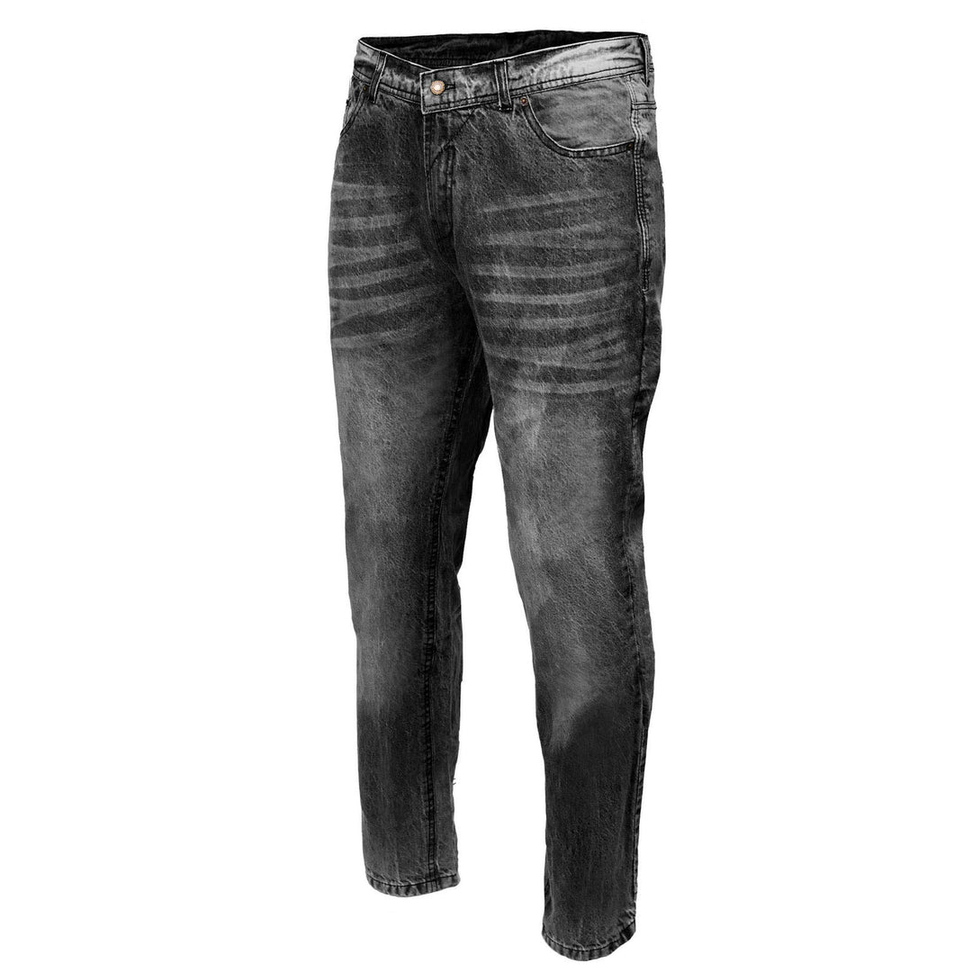 Milwaukee Leather MDM5001 Men's Metro Black CE Armored Motorcycle Riding Denim Jeans Reinforced w/ Aramid Fibers