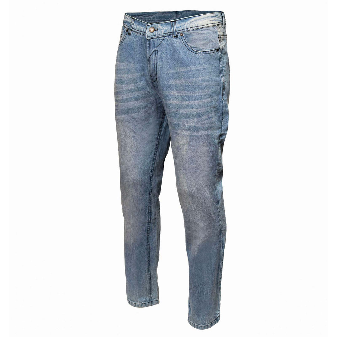 Milwaukee Leather MDM5003 Men's Metro Blue CE Armored Motorcycle Riding Denim Jeans Reinforced w/ Aramid Fibers