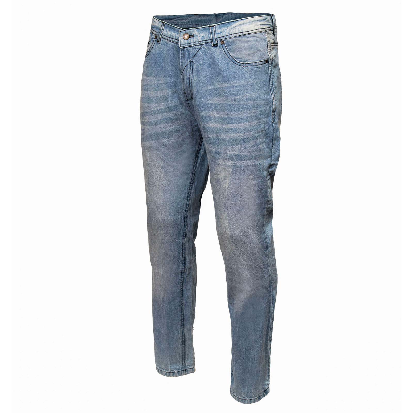 Milwaukee Leather MDM5003 Men's Metro Blue CE Armored Motorcycle Riding Denim Jeans Reinforced w/ Aramid Fibers