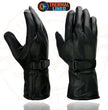 Milwaukee Leather MG7505 Men's Black Gauntlet Leather Winter Motorcycle Hand Gloves