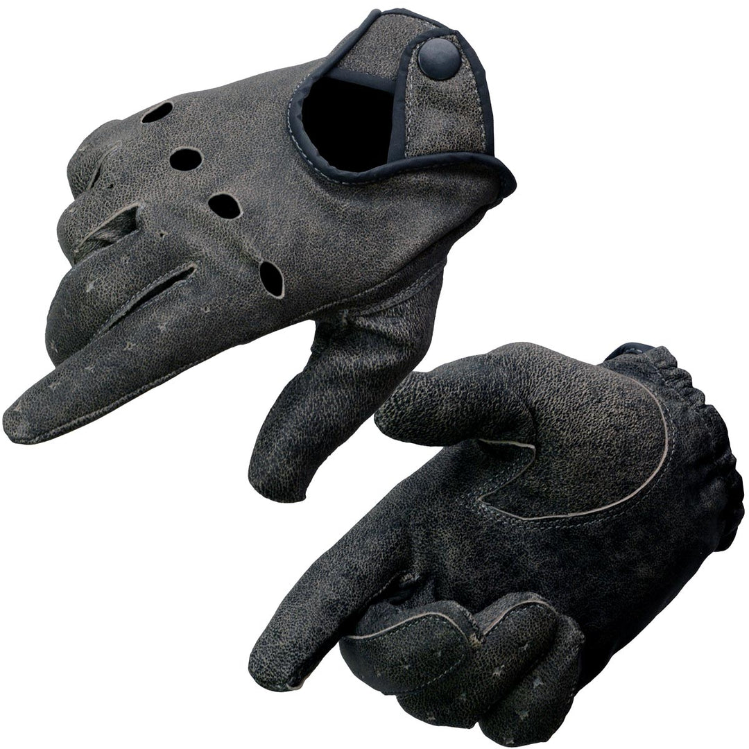 mens grey leather dress gloves Leather & Suede Grey Driving Gloves - Grey - Small - Luxury Outdoor Clothing