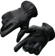 Milwaukee Leather MG7797 Women's Black Leather Motorcycle Rider Unlined Gloves w/ Cool-Tec Leather Treatement