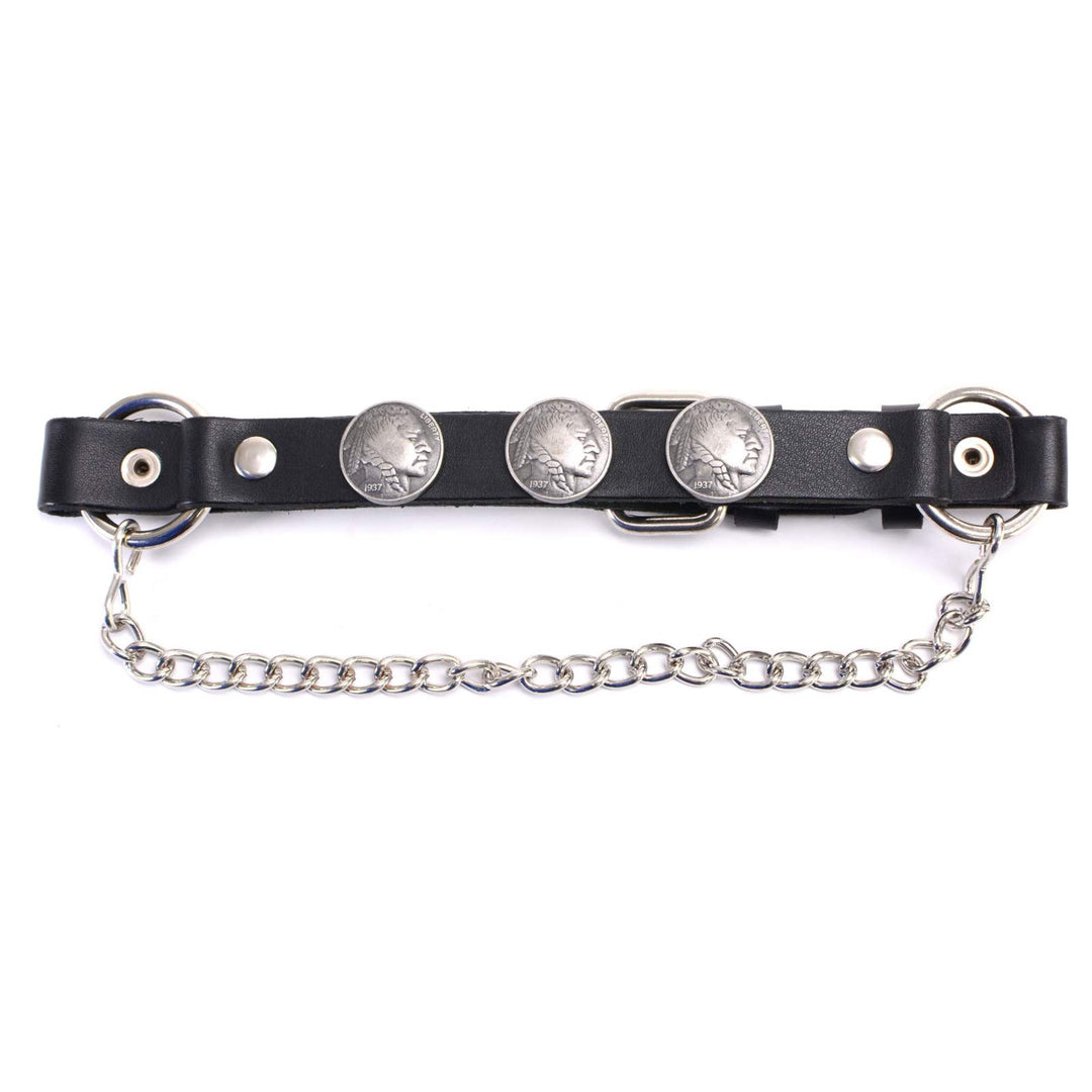 Milwaukee Leather Boot Chains Set of 2 - Adjustable Biker Boots Strap