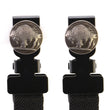 Milwaukee Leather MLA4008 Motorcycle Biker Buffalo Nickel Emblem Elastic Bungee Clips for Chaps or Pants (Set of 2)