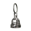 Milwaukee Leather MLB9045 'Helmet Skull' Motorcycle Good Luck Bell | Key Chain Accessory for Bikers