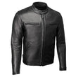 Milwaukee Leather USA MADE MLJKM5001 Men's Black Road Racer Premium Leather Motorcycle Jacket