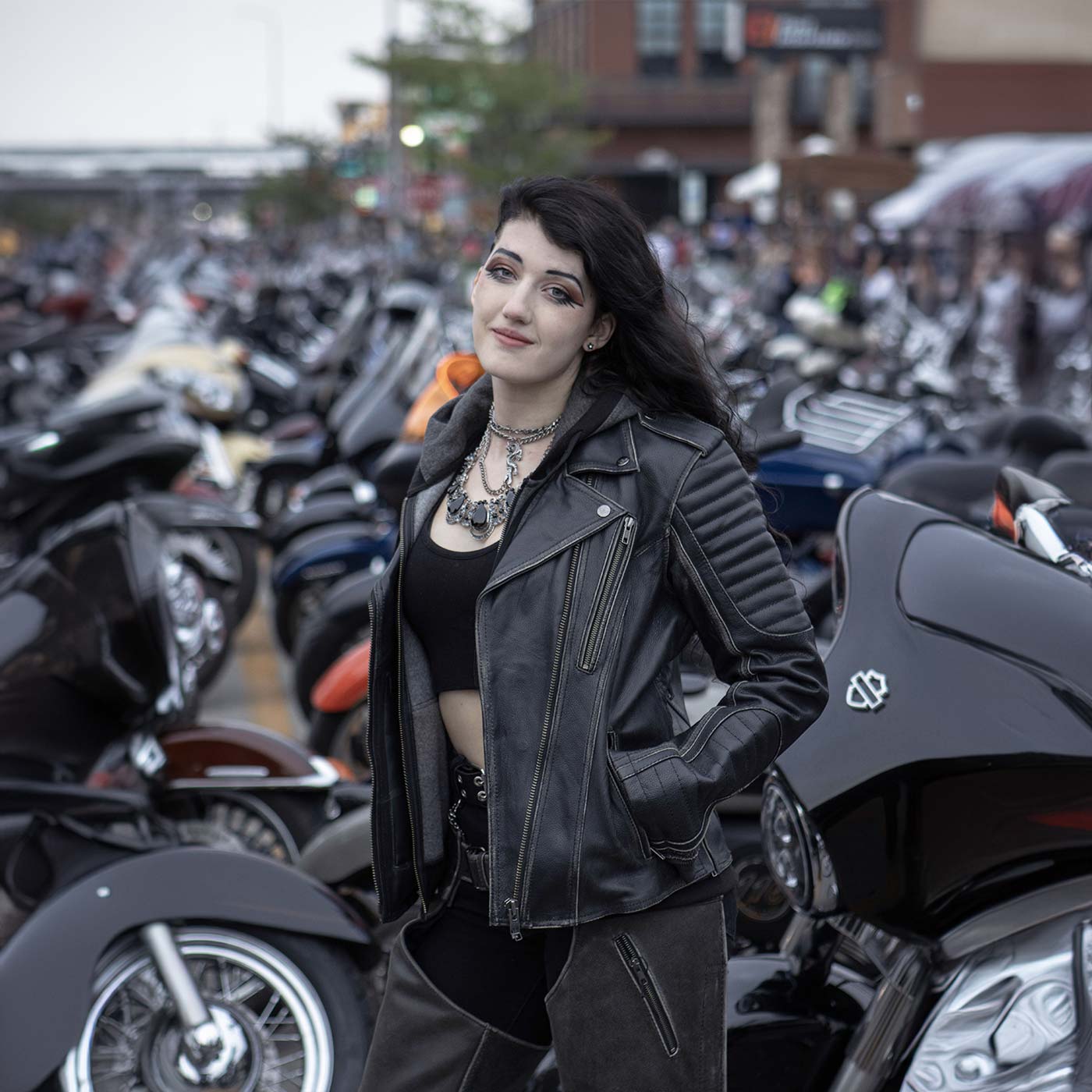 Milwaukee Leather MLL2516 Black Leather Rub-Off Leather Jacket