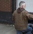 Milwaukee Leather MLM1518 Men's 'Scoundrel' Vintage Crazy Horse Brown Leather Jacket w/ Removable Hoodie