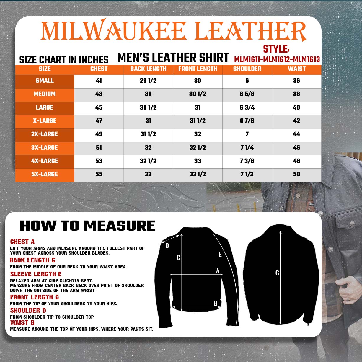 Milwaukee Leather MLM1611 Men's Premium Black Leather Casual Biker Rider Shirt w/ Vintage 5 Cent Buffalo Buttons
