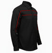 MMCC Men's Octane Long Sleeve Mechanic Shirt - Black with Red Stripe - 50-50 Cotton Poly - MMCC16002