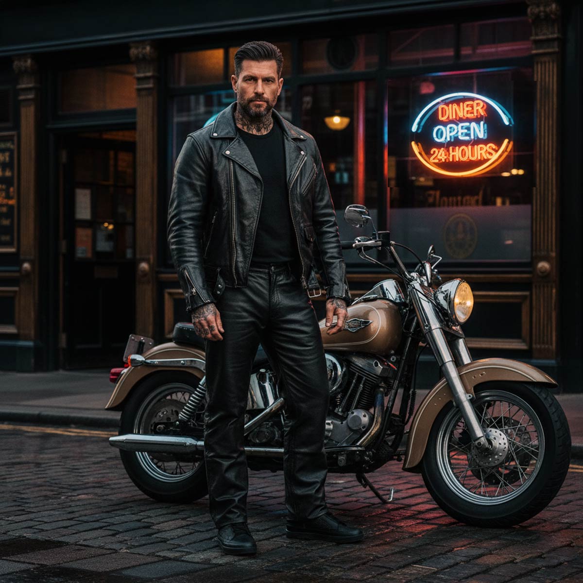 Milwaukee Motorcycle Clothing Co. Men's Branson Black Premium