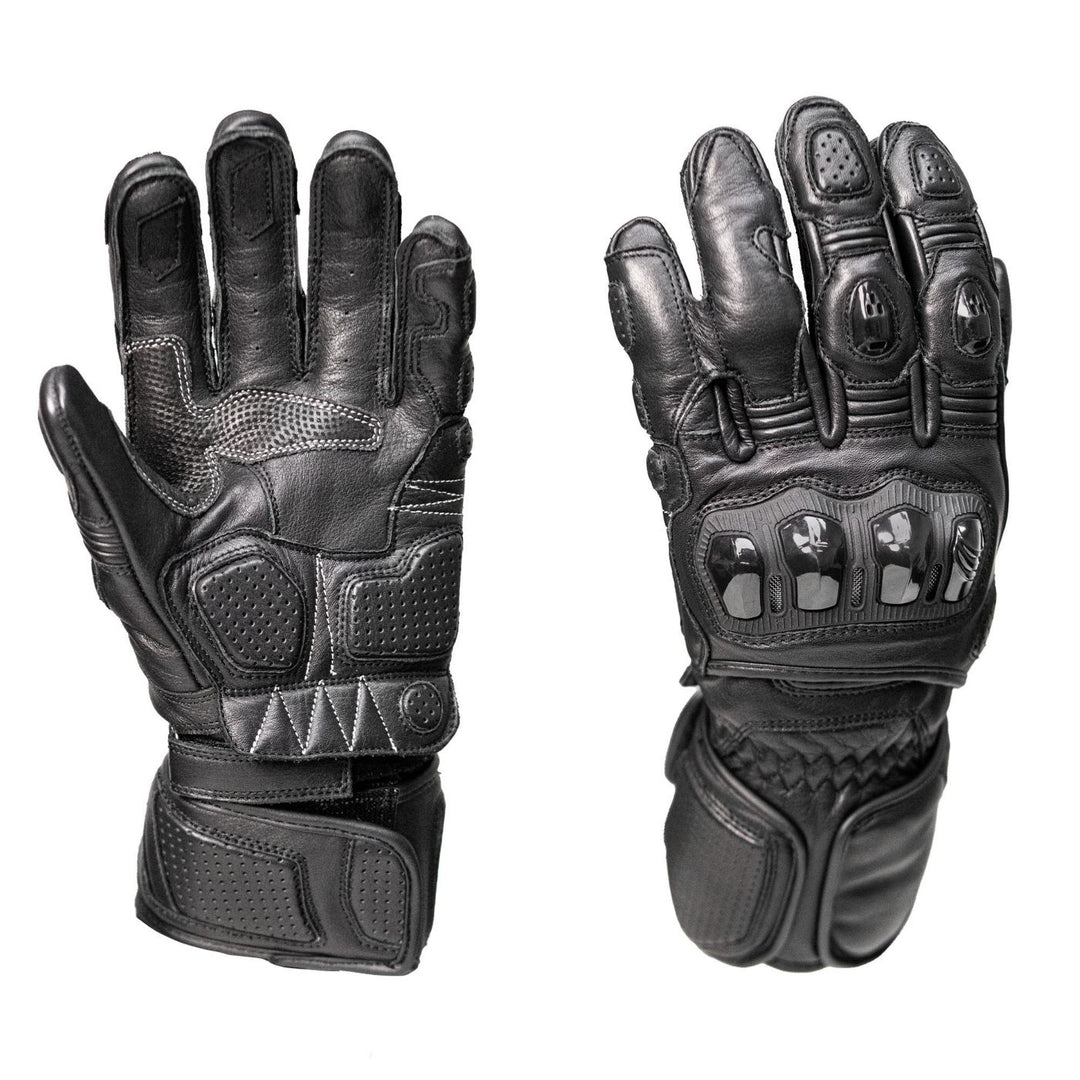 Milwaukee Motorcycle Clothing Co. Men's Leather Motorcycle Gloves,MMC70000
