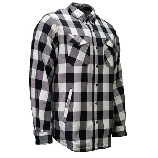 MMCC Men's Desperado Reversible Flannel Shirt - 100% Cotton Snap Front Plaid w/ Chest and Hand Pockets - MNG11804