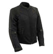 Milwaukee Leather Women's Be Cool Black Textile Motorcycle Jacket w/ CE Armor - MPL22705