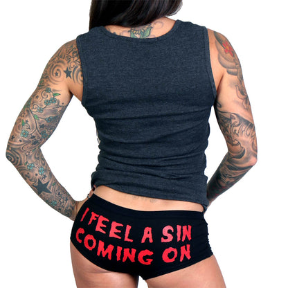 Hot Leathers PTB7251 I Feel A Sin Coming On Boy Shorts