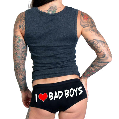 Hot Leathers I Love Bad Boys Boy Shorts PTB7476