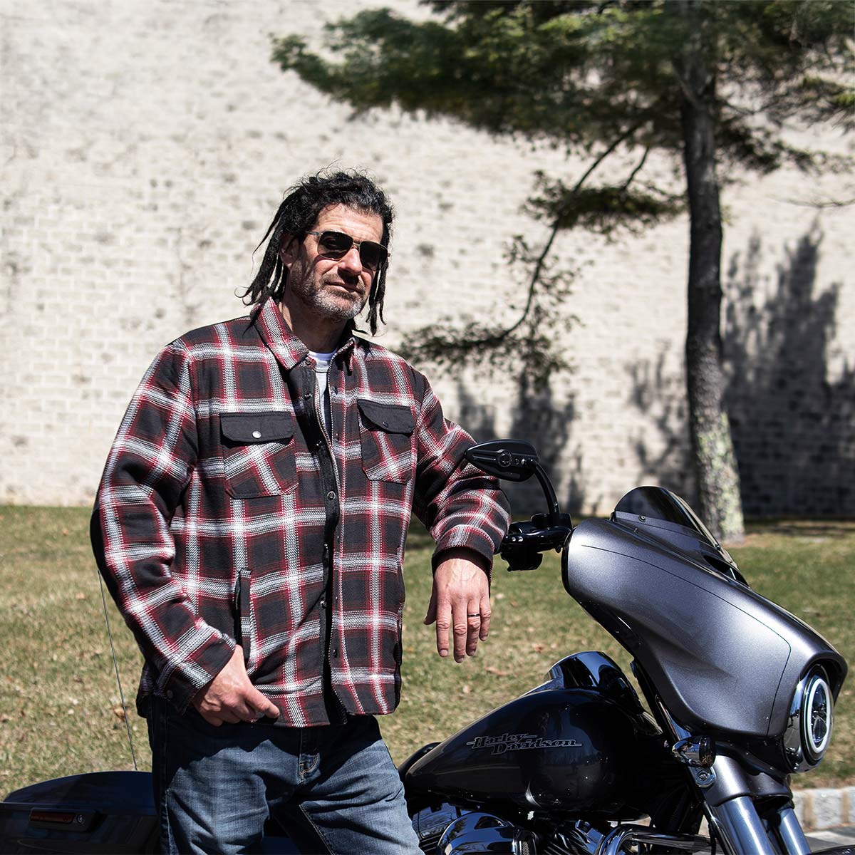 Milwaukee Leather MPM1637 Men's Plaid Mechanic Long Sleeve Flannel