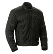 Milwaukee Leather Men's Devious Black Textile Motorcycle Jacket w/ CE Armor - MPM17025