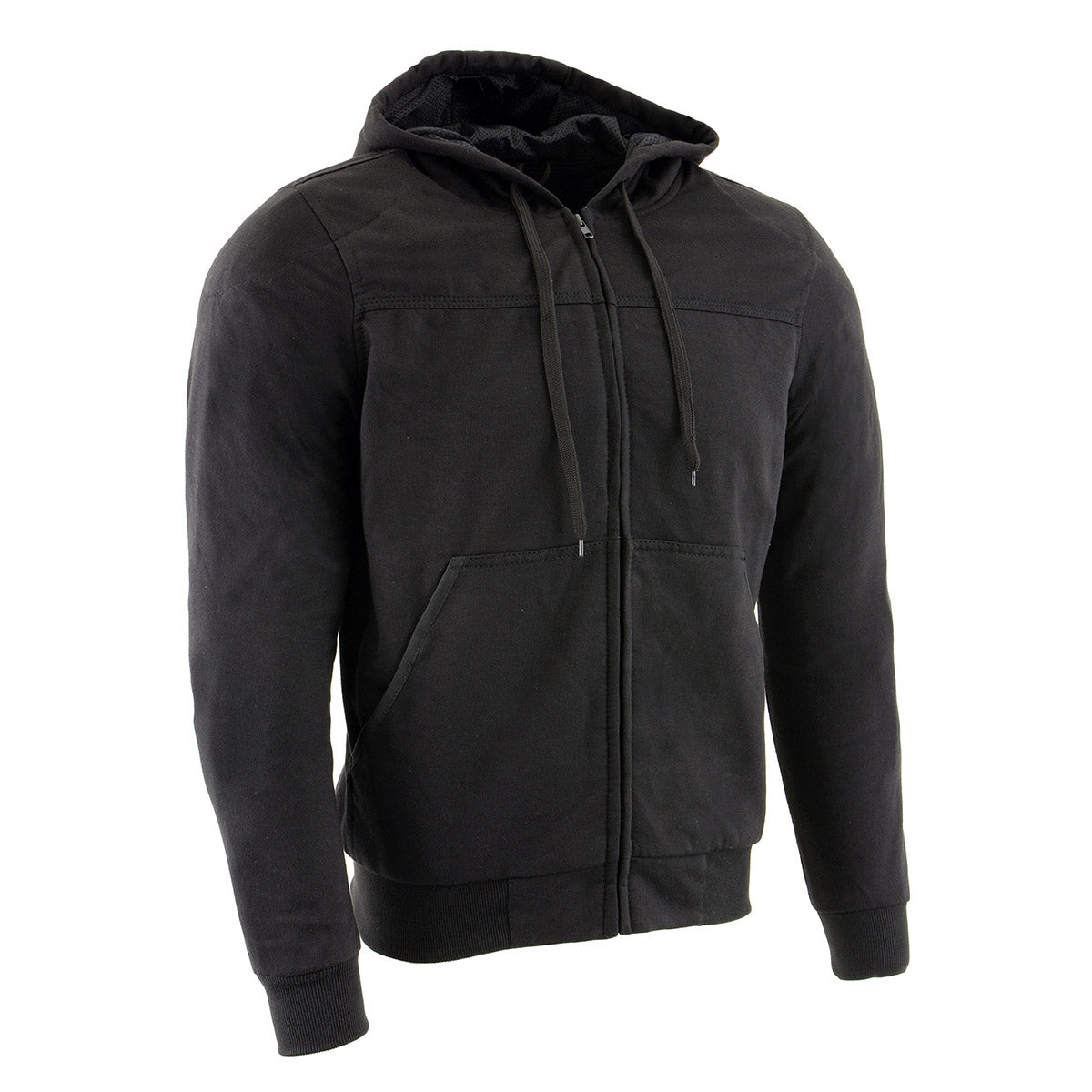 Milwaukee Leather Men's Streetguard Riding Hoodie - Aramid Reinforced with CE Shoulder and Elbow Armor