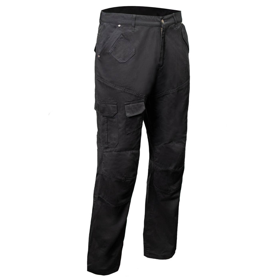 Milwaukee Leather MPM5590 Men's Black CE Armored Cargo Jeans Pants Reinforced w/ Aramid by DuPont Fibers