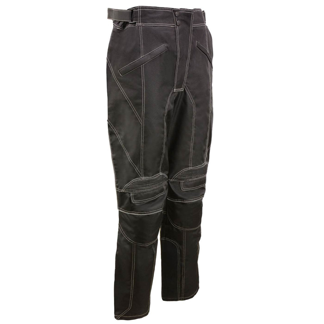 Milwaukee Leather MPM5729 Men's Black Tri-Tex Fabric Motorcycle Rider Pants w/ CE Armor Protection