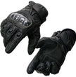 Milwaukee Leather SH298 Men's Black Perforated Leather Racing Motorcycle Gloves w/ Padded Fingers