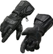 Milwaukee Leather SH717 Men's Black Leather Gauntlet Racing Motorcycle Hand Gloves W/ Hard Knuckle Protection Extra Grip Reinforced Palm