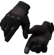 Milwaukee Leather SH761 Men's Black Textile Padded Knuckle Mechanics Gloves with Amara Palm
