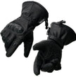 Milwaukee Leather SH815 Men's Black Leather Waterproof Gauntlet Gloves with Hard Knuckles