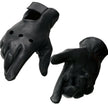 Milwaukee Leather SH868 Men's USA Deerskin Black Vented Perforated Leather Motorcycle Riders Gloves