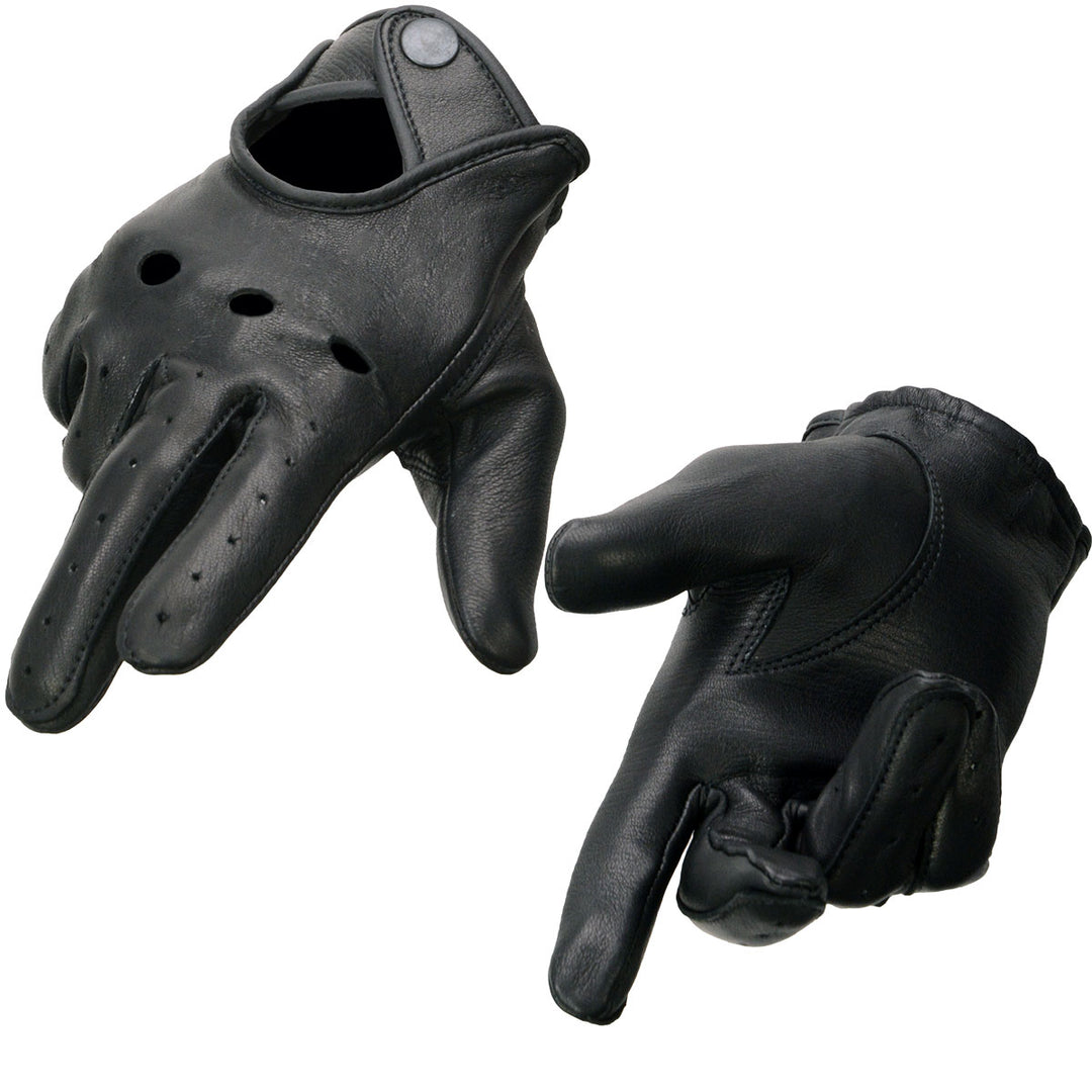 milwaukee handschuhe leder Milwaukee Leather SH869 Men's Black Deerskin Unlined Professional Driving Gloves