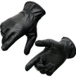 Milwaukee Leather SH886 Women's USA Deerskin Black Leather Unlined Lightweight Motorcycle Rider Gloves