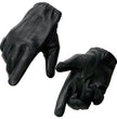 Milwaukee Leather SH887 Men's USA Deerskin Black Leather Unlined Lightweight Motorcycle Riders Gloves