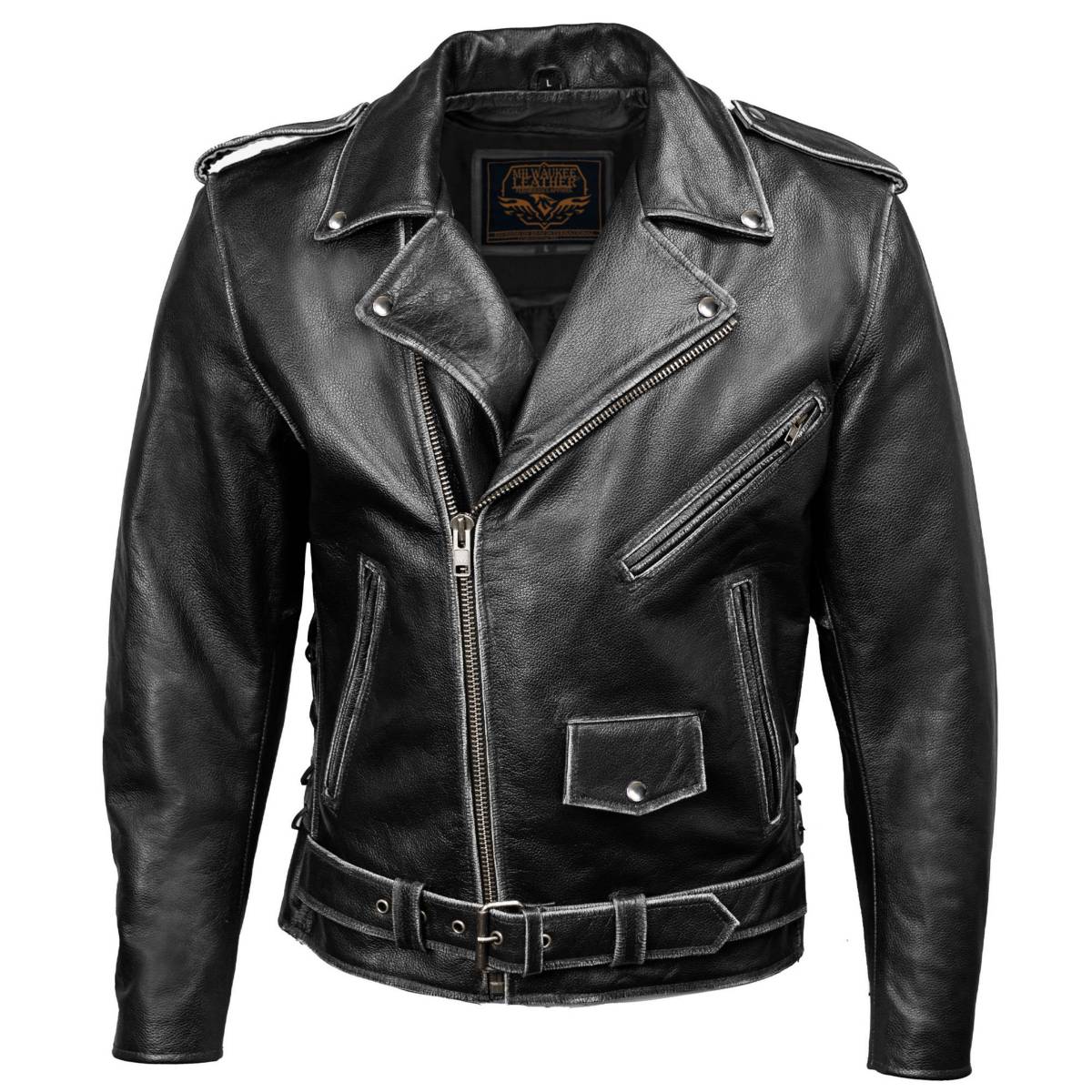 Milwaukee Leather Men's Live to Ride Classic Black Premium Leather