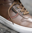 Milwaukee Leather MBM9154 Men's Cognac Leather High-Top Reinforced Street Riding Waterproof Shoes w/ Ankle Support