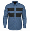 MMCC Men's Block Shift Long Sleeve Mechanic Shop Shirt - Microfiber Panel - MMC16155