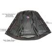 USA Leather 1205 Men's Black 'Combat Style' Motorcycle Biker Leather Vest