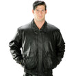USA Leather 1515 Men's Black 'Classic Aviator' Bomber Leather Jacket