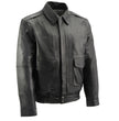 USA Leather 1515 Men's Black 'Classic Aviator' Bomber Leather Jacket